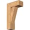 Ekena Millwork Traditional Craftsman Smooth Bracket w/ Offset Brace, Western Red Cedar, 7 1/2"W x 18"D x 30"H BKT0806X18X30TRA04SWR - alternate 1